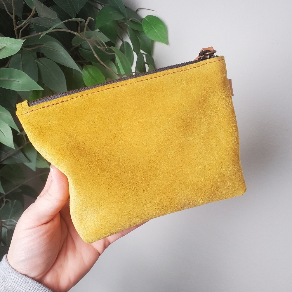 Jeji & Co Merigold Italian Leather Suede Clutch Bag - Picture 5 of 11